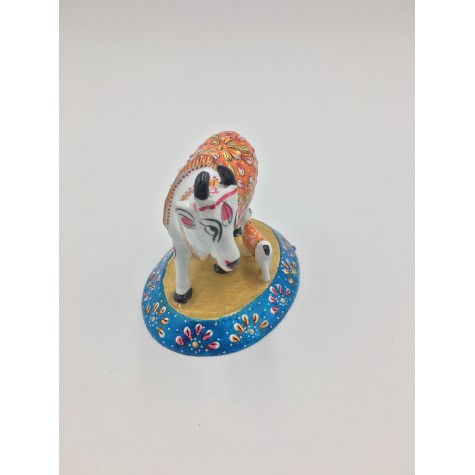 Cow with Calf made in Metal & Painted - Home Decor Handicraft