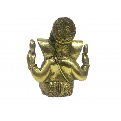 Ganesh statue in brass 5 inches - Ganesha idol and Ganpati figurines in brass
