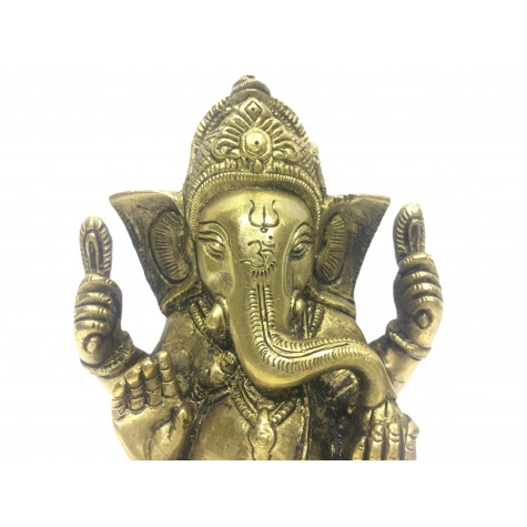 Ganesh statue in brass 5 inches - Ganesha idol and Ganpati figurines in brass