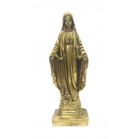 Virgin Mary Brass Statue 6 inches - Mother Mary Brass figurine - Madonna, Mother of Lord Jesus sculpture and carvings in brass