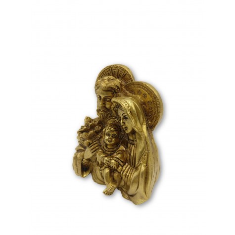 Lord Jesus family in brass 4.5 inches - Baby Jesus, Virgin Mary and St. Joseph from Nazareth statue | figurine | sculpture - Christmas gifts