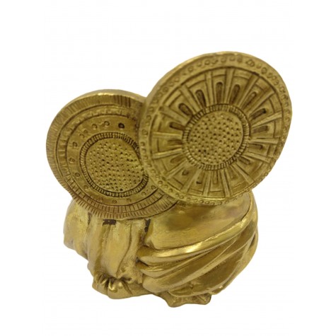 Lord Jesus family in brass 4.5 inches - Baby Jesus, Virgin Mary and St. Joseph from Nazareth statue | figurine | sculpture - Christmas gifts