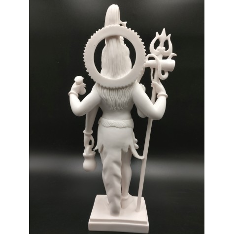 Shiva Standing Statue in Marble - Lord Shiva Majestic Figurine Indian Religious Gift Item