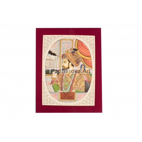 Miniature Painting of Mughal Emperor