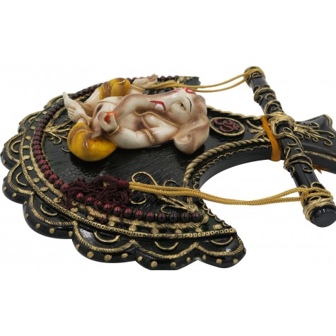 Exquisite Ganesha Wall Hanging Handmade in Polyresin - Gift a Ganesha Wall Hanging