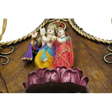 Radhe Krishna Wall Hanging Handmade with Polyresin - Radha Krishna Jodi Resin Wall Hanging