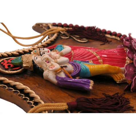 Radhe Krishna Wall Hanging Handmade with Polyresin - Radha Krishna Jodi Resin Wall Hanging