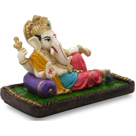 Ganpati Idol Handmade in Polyresin - Lord Ganesha Home Decor Statue