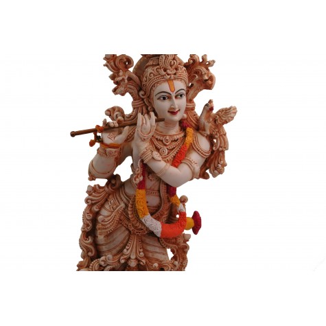 Krishna Handmade Statue Made of Polyresin - 29 inches tall - Indian Handicrafts - Krsna Series