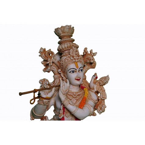 Krishna Handmade Statue Made of Polyresin - 29 inches tall - Indian Handicrafts - Krsna Series