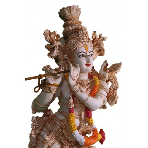 Krishna Handmade Statue Made of Polyresin - 29 inches tall - Indian Handicrafts - Krsna Series