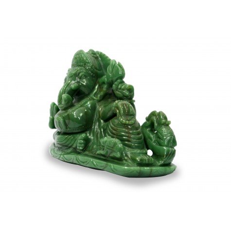 Ganesha in Green Australian Jadestone