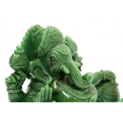 Ganesha in Green Australian Jadestone