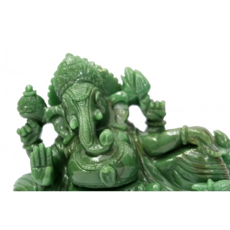 Ganesha in Green Australian Jadestone