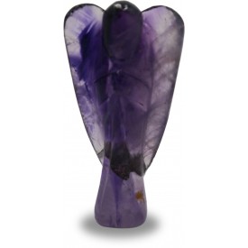 Amethyst Angel - Pocket Angel made of semi precious stone Amethyst for healing powers and energy  