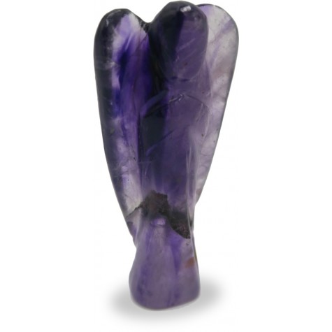 Amethyst Angel - Pocket Angel made of semi precious stone Amethyst for healing powers and energy  