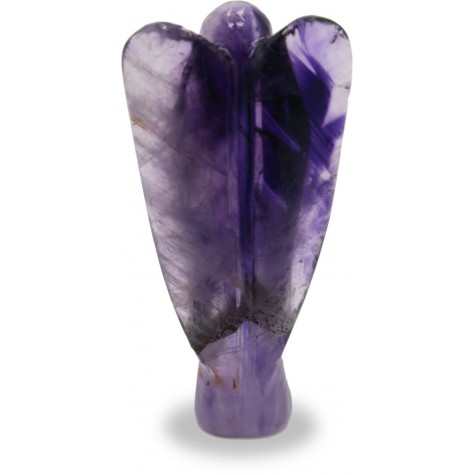 Amethyst Angel - Pocket Angel made of semi precious stone Amethyst for healing powers and energy  