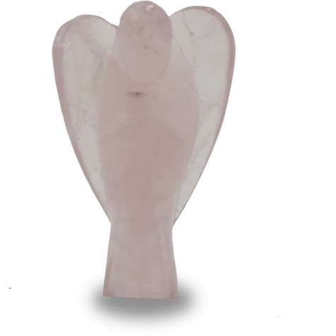 Rose Quartz Angel - Pocket size Angel made in semi precious stone Rose Quartz - Gift an angel