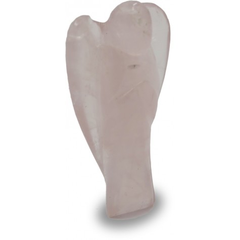 Rose Quartz Angel - Pocket size Angel made in semi precious stone Rose Quartz - Gift an angel
