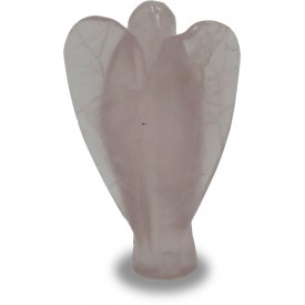 Rose Quartz Angel - Pocket size Angel made in semi precious stone Rose Quartz - Gift an angel