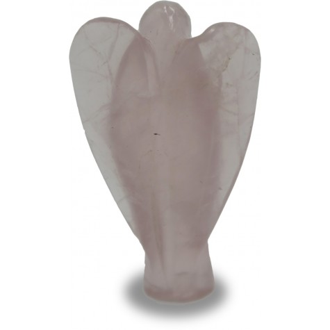 Rose Quartz Angel - Pocket size Angel made in semi precious stone Rose Quartz - Gift an angel