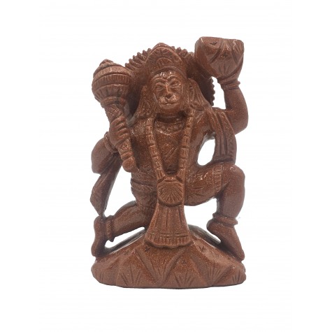 Lord Hanuman handmade in Sandstone - Monkey God Bajrang Bali statue