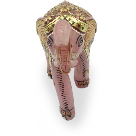 Elephant in Rose Quartz - Semi Precious Stone Elephant - Ideal Gift for Love and Healing