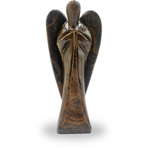 Angel in Tiger Eye Stone - Good Luck Angel in Semi Precious Stone- Gift an Angel