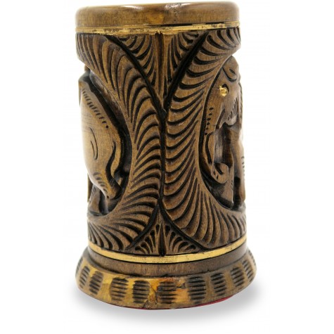 Pen Stand Antique Styled with Special Carving in Wood
