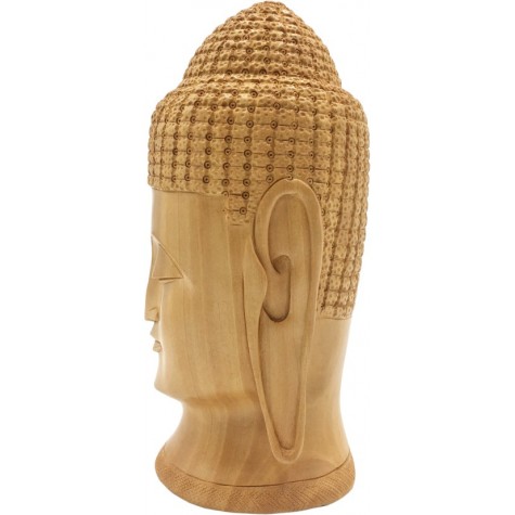 Buddha Face Statue Carved in Wood Buddha Face Statue Carved in Wood