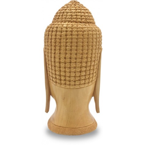 Buddha Face Statue Carved in Wood Buddha Face Statue Carved in Wood