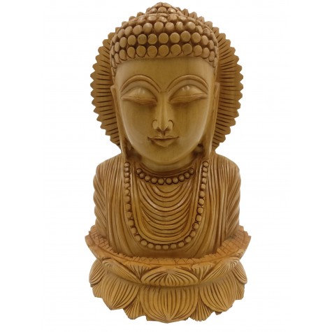 Buddha bust beautifully hand carved in wood 8.5 inches - Buddah statue, Zen decor, Gautam Buddha handmade figurine Buddha bust beautifully hand carved in wood 8.5 inches - Buddah statue, Zen decor, Gautam Buddha handmade figurine