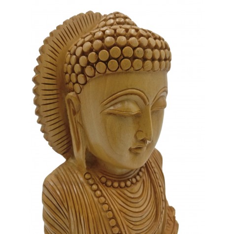 Buddha bust beautifully hand carved in wood 8.5 inches - Buddah statue, Zen decor, Gautam Buddha handmade figurine Buddha bust beautifully hand carved in wood 8.5 inches - Buddah statue, Zen decor, Gautam Buddha handmade figurine