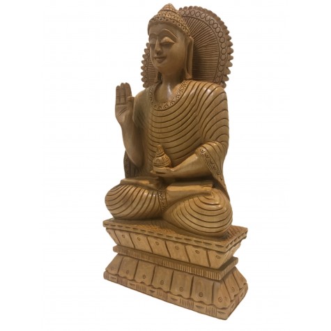 Buddha statue sitting in meditation with a smile in wood 10 inches - Buddha idols and figurine hand carved in wood - Zen decor, Buddah idols Buddha statue sitting in meditation with a smile in wood 10 inches - Buddha idols and figurine hand carved in wood - Zen decor, Buddah idols