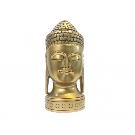 Buddha face beautifully hand carved in wood with metallic finish 6 inches - Buddah statue, Zen decor, Gautam Buddha handmade figurine Buddha face beautifully hand carved in wood with metallic finish 6 inches - Buddah statue, Zen decor, Gautam Buddha handmade figurine