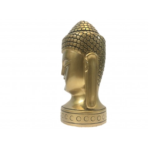 Buddha face beautifully hand carved in wood with metallic finish 6 inches - Buddah statue, Zen decor, Gautam Buddha handmade figurine Buddha face beautifully hand carved in wood with metallic finish 6 inches - Buddah statue, Zen decor, Gautam Buddha handmade figurine